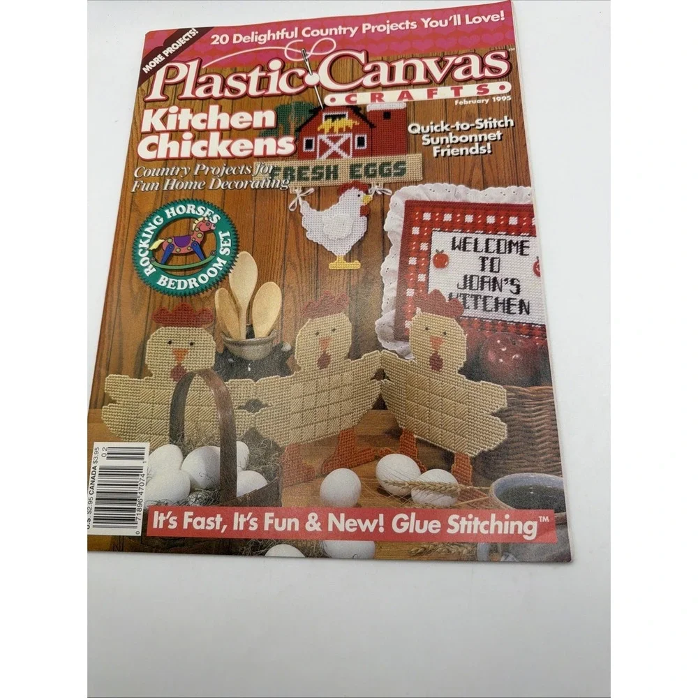 1995 Plastic‎ Canvas Crafts Magazines Complete Year Lot Of 6 Holiday Patterns